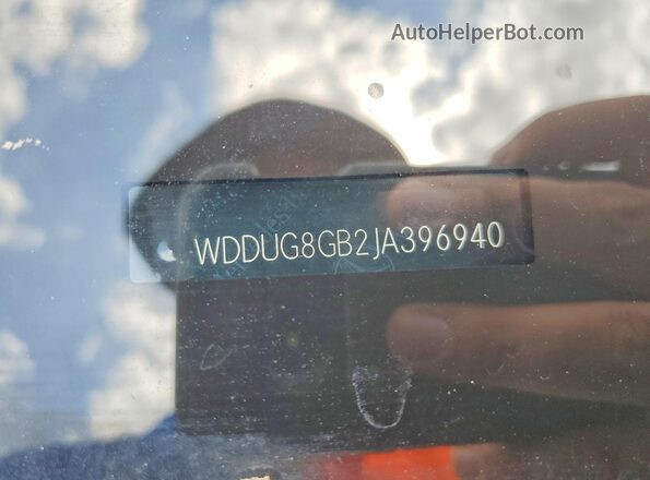 WDDUG8GB2JA396940 2018 MERCEDES-BENZ S Серый Вид наклейки с VIN-кодом