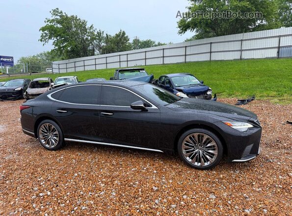 JTHD51GF1M5008943 2021 LEXUS LS500 Черный Передняя левая четверть