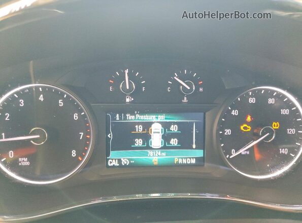 KL4CJASBXJB693657 2018 BUICK ENCORE Темно-бордовый Вид щитка приборов