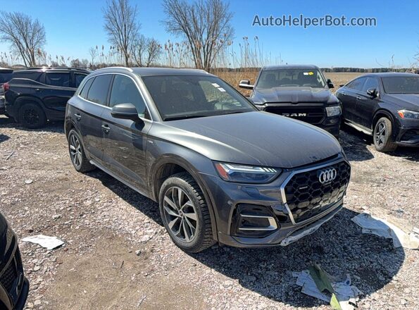 WA1FAAFY0M2009439 2021 AUDI Q5 Charcoal Հետևի ձախ
