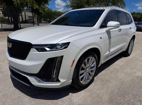 1GYKPCRS4MZ181724 2021 CADILLAC XT6 Белый Задняя левая четверть