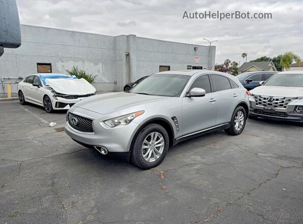 JN8CS1MU1HM141372 2017 INFINITI QX70 Серый Задняя правая четверть