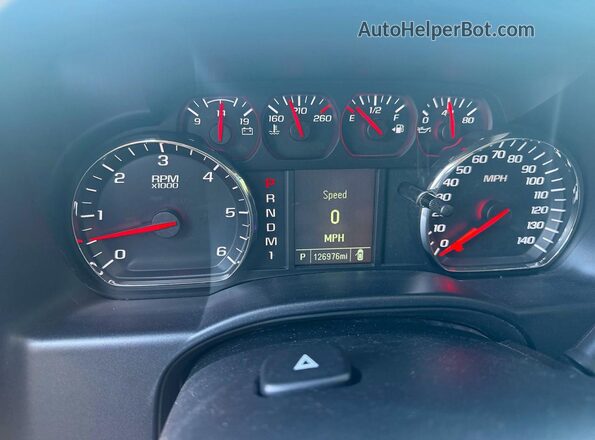1GT22REG5GZ252779 2016 GMC SIERRA Белый Вид щитка приборов
