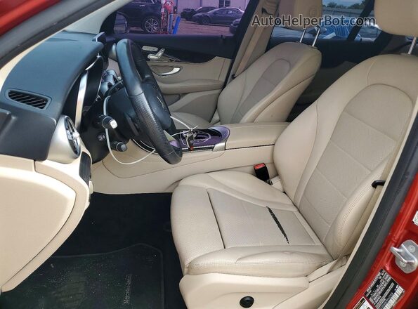 WDC0G4KB7KF637334 2019 MERCEDES-BENZ GLC-CLASS Red Dashboard view