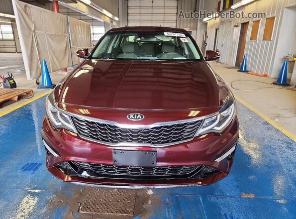 5XXGT4L32KG344191 2019 KIA OPTIMA Бордовый Вид сзади