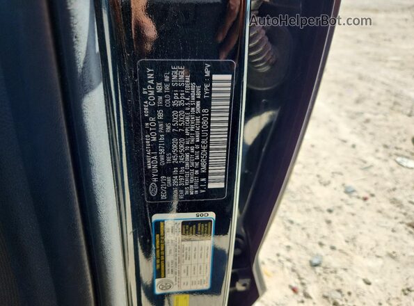 KM8R5DHE8LU108018 2020 HYUNDAI PALISADE Черный 