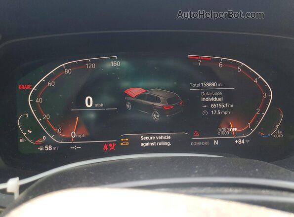 5UXCR6C54KLL36280 2019 BMW X5 Синий Вид задних сидений