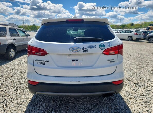 5XYZUDLB7GG343263 2016 HYUNDAI SANTA Белый Вид салона спереди