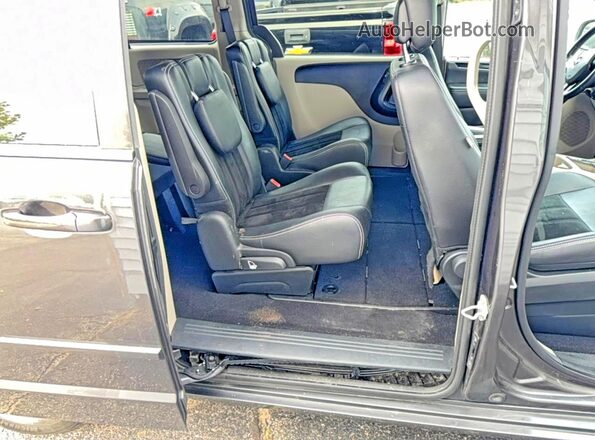 2C4RDGCGXHR573924 2017 DODGE GRAND Угольный Вид салона спереди