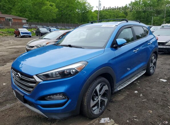 KM8J33A29JU708878 2018 HYUNDAI TUCSON Blue Przód lewy
