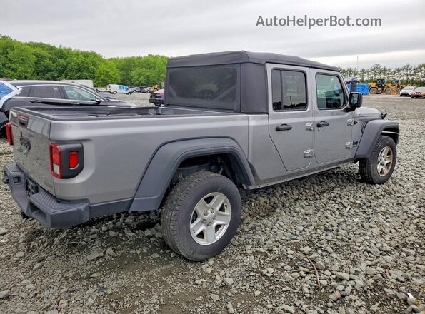1C6HJTAG8LL147237 2020 JEEP GLADIATOR Серебряный Передняя правая четверть