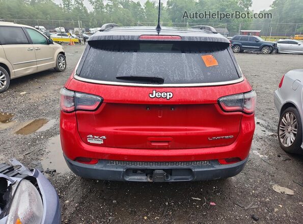3C4NJDCBXJT146093 2018 JEEP COMPASS Красный Вид салона спереди