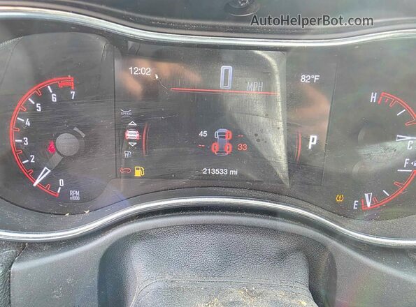1C4RDHDG9GC361334 2016 DODGE DURANGO Белый Вид щитка приборов