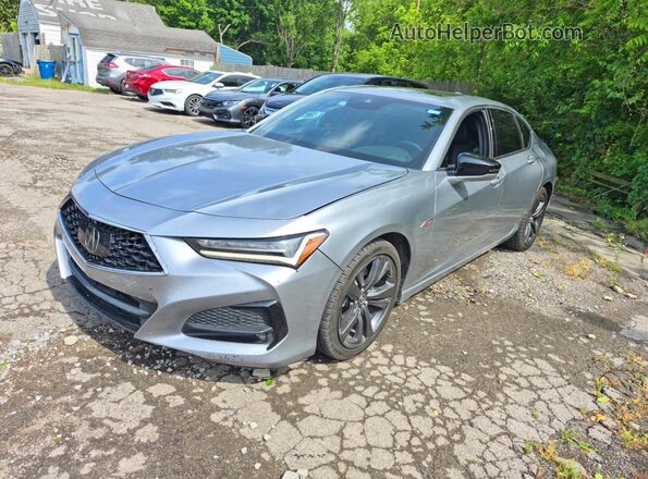 19UUB6F50MA003208 2021 ACURA TLX Серебряный Задняя правая четверть