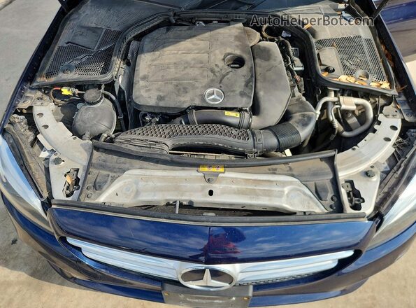 55SWF8DB2KU302332 2019 MERCEDES-BENZ C Blue Engine compartment view