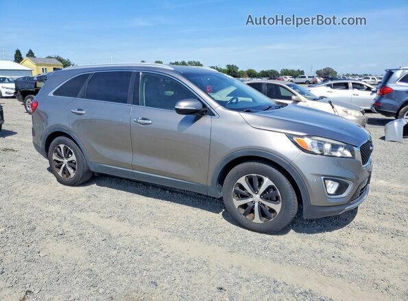 5XYPH4A51GG128826 2016 KIA SORENTO Серый Вид спереди