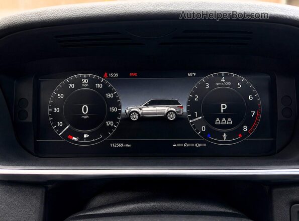SALWR2SE5LA730398 2020 LAND ROVER RANGE ROVER Red Instrument cluster view