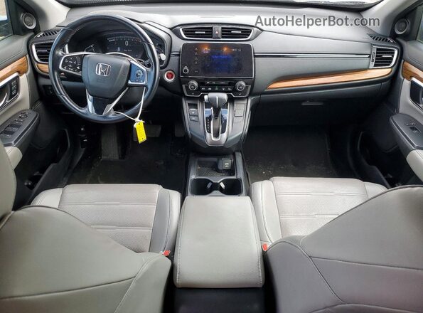 7FARW2H87JE007658 2018 HONDA CRV Gray Widok zestawu wskaźników