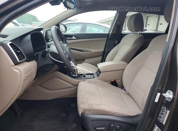 KM8J33A47KU977917 2019 HYUNDAI TUCSON Коричневый Вид панели приборов