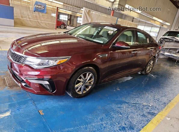5XXGT4L32KG344191 2019 KIA OPTIMA Бордовый Передняя левая четверть