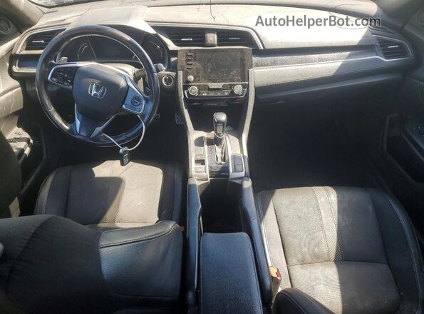 19XFC2F81KE037546 2019 HONDA CIVIC Gray Вид щитка приладів