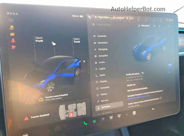 7SAYGDEE7PA125955 2023 TESLA MODEL Серый Вид задних сидений