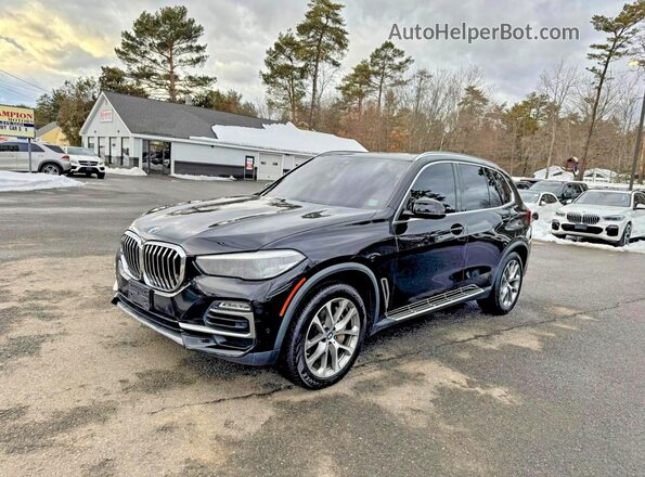 5UXJU2C51KLN65059 2019 BMW X5 Черный Передняя левая четверть
