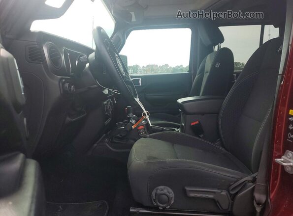 1C4HJXDN4MW557320 2021 JEEP WRANGLER Красный Вид панели приборов