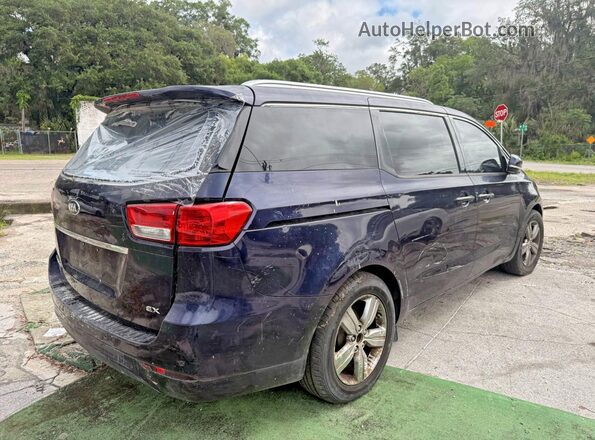 KNDMC5C15J6406834 2018 KIA SEDONA Синий Вид спереди