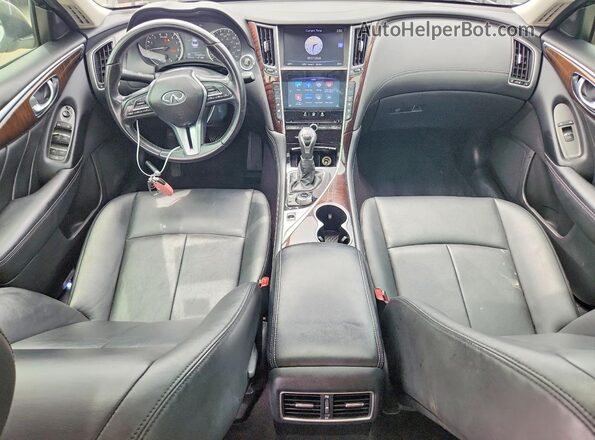 JN1EV7AR0JM443968 2018 INFINITI Q50 Белый Вид щитка приборов
