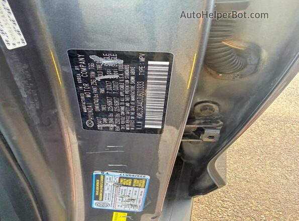KM8J3CA40JU601333 2018 HYUNDAI TUCSON Серый Вид задней части салона