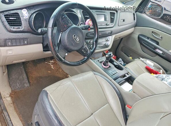 KNDMB5C14G6208712 2016 KIA SEDONA Белый Вид щитка приборов