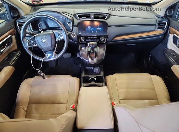 5J6RW2H93HL022907 2017 HONDA CR-V Tan Вид щитка приладів