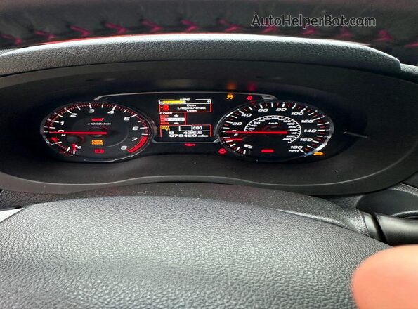 JF1VA2W65J9829255 2018 SUBARU WRX Белый Вид щитка приборов