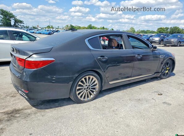 KNALW4D47H6036290 2017 KIA K900 Черный Передняя правая четверть