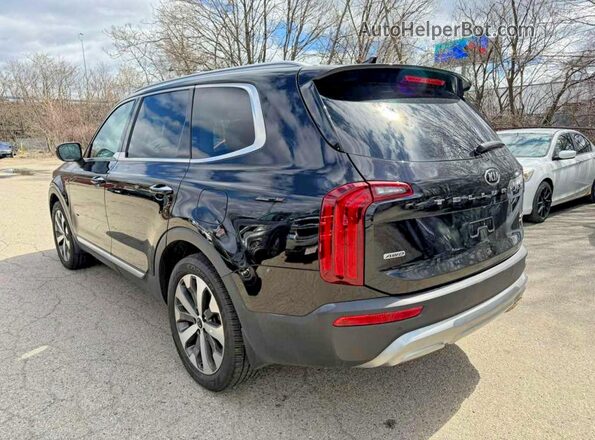 5XYP6DHCXMG162768 2021 KIA TELLURIDE Черный Передняя правая четверть