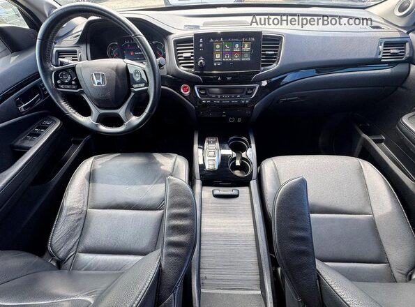 5FNYF5H69NB016231 2022 HONDA PILOT Black Widok tylnych siedzeń