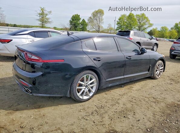 KNAE15LA3J6017360 2018 KIA STINGER Черный Передняя правая четверть
