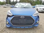 2016 Hyundai Veloster Turbo Синий vin: KMHTC6AE6GU264663