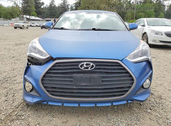 KMHTC6AE6GU264663 2016 HYUNDAI VELOSTER Синий Вид сзади