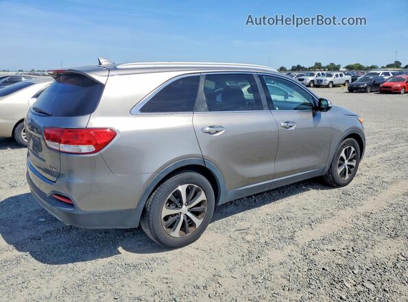 5XYPH4A51GG128826 2016 KIA SORENTO Серый Передняя правая четверть