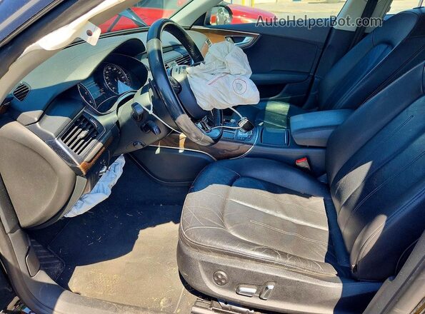 WAUWGAFC6GN050862 2016 AUDI A7 Black Widok wnętrza z przodu