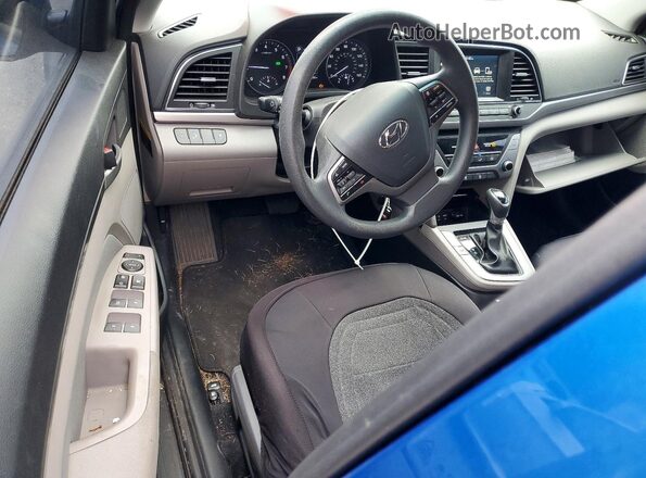 5NPD84LF0JH251493 2018 HYUNDAI ELANTRA Blue Vista del salpicadero