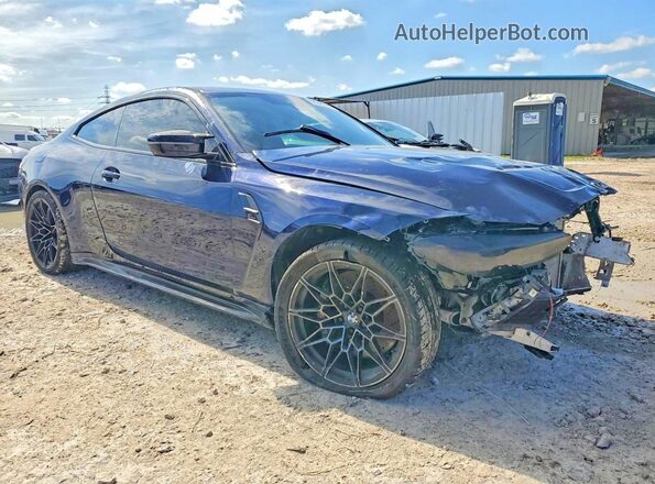 WBS43AZ05RCR90147 2024 BMW M4 Синий Задняя левая четверть
