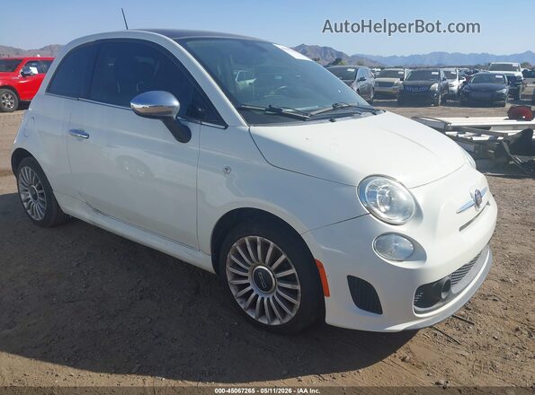 3C3CFFCH6JT524083 2018 FIAT 500 Белый Передняя правая четверть