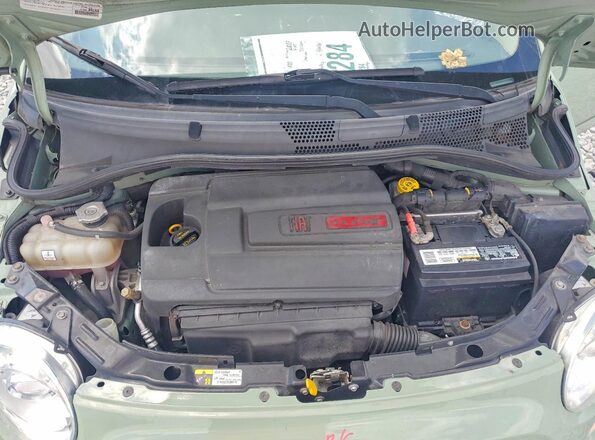 3C3CFFCR2HT508935 2017 FIAT 500 Green Vista interior trasera
