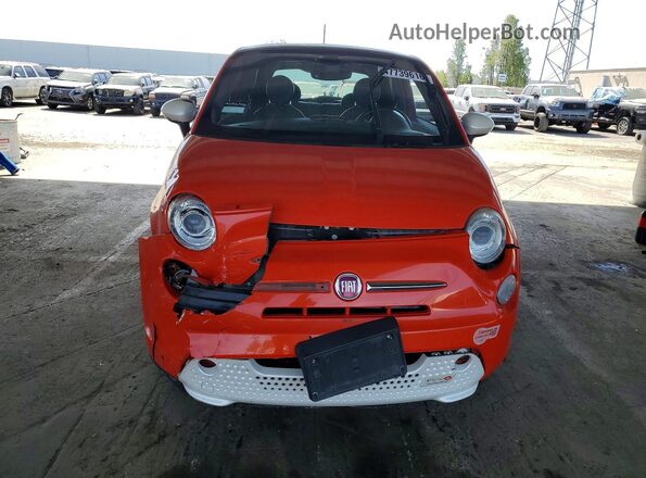 3C3CFFGE1GT113781 2016 FIAT 500 Оранжевый Вид спереди