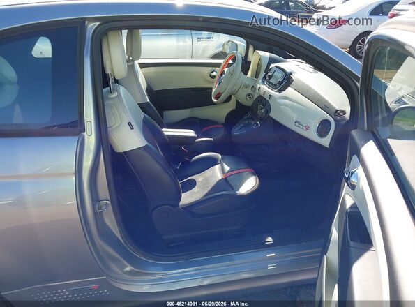 3C3CFFGE7GT211018 2016 FIAT 500E Серебряный Вид салона спереди