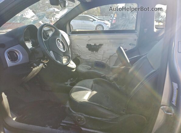 3C3CFFGEXGT125735 2016 FIAT 500 Gray Front interior view