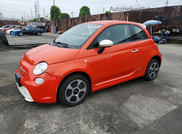 3C3CFFGEXHT600639 2017 FIAT 500 Orange Front left
